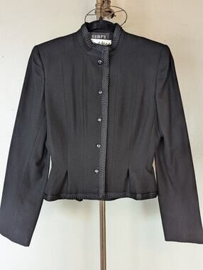 Vtg. Ilie Wacs Cropped Fitted Jacket, Size 6
